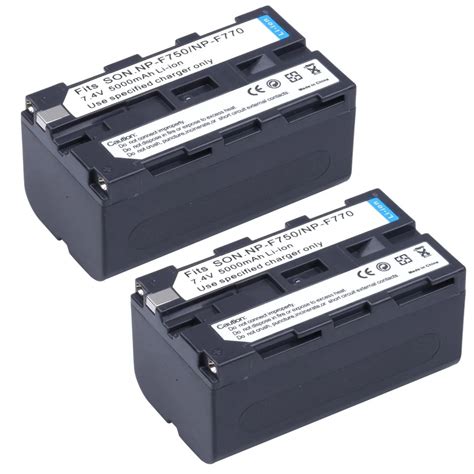 2pcs Np F770 Np F770 Np F750 Np F750 Digital Battery For Sony Ccd Rv100