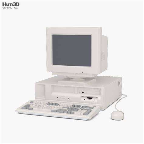 Generic Old Pc 3d Model Electronics On Hum3d