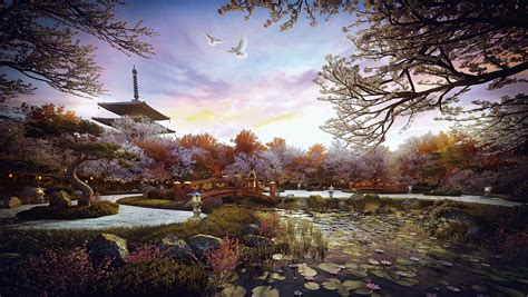 Making Of Zen Garden 3d Architectural Visualization And Rendering Blog
