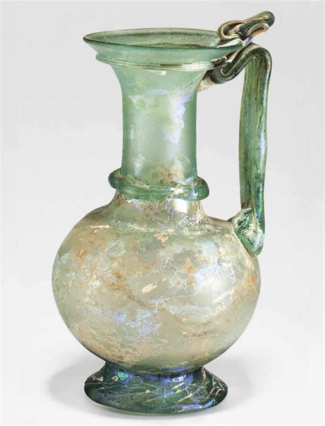 Glass Jug Glass Vessel Carthage Art Ancien Antique Glassware Roman Art Ancient Artifacts