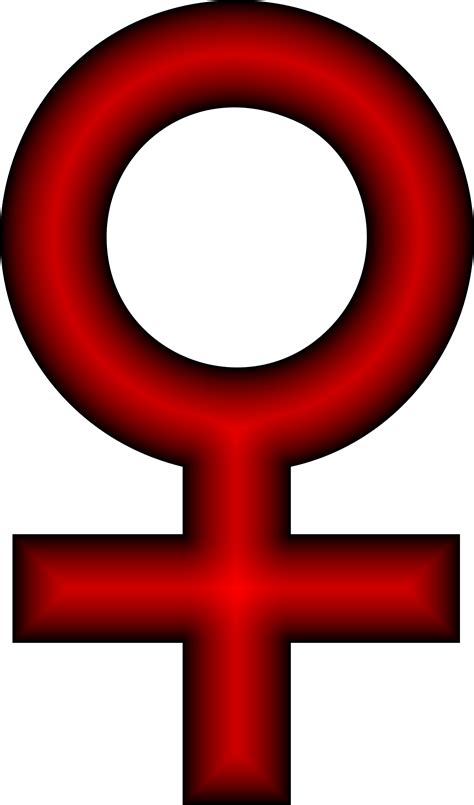 Clipart - Female Symbol Crimson
