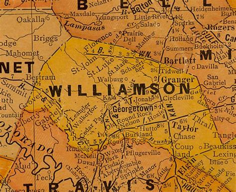 Map Of Williamson County Texas Cape May County Map