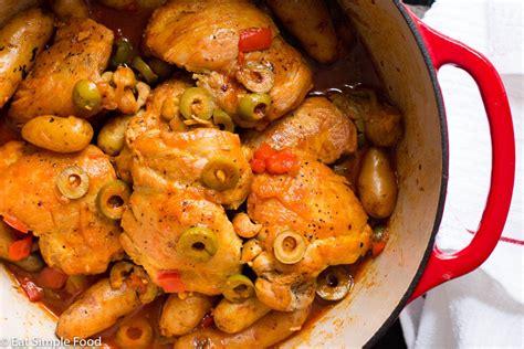 Fricase De Pollo Is A Cuban Style Chicken Stew Recipe That Has Red