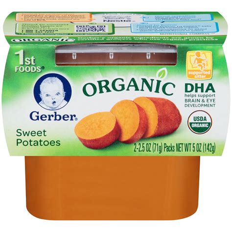 Gerber Organic 1st Foods Sweet Potatoes Shop Baby Food At H E B
