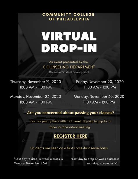 Virtual Drop In Community College Of Philadelphia