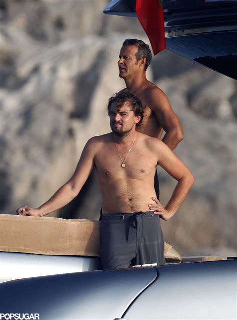 Leonardo DiCaprio Relaxed Shirtless On A Boat On Tuesday Leonardo