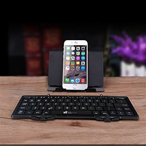 Ec Technology Foldable Bluetooth Keyboard Ultra Slim Portable Wireless