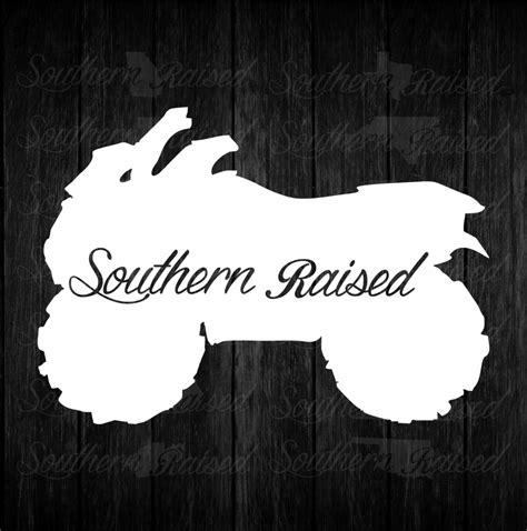 Southern Raised Fourwheeler Decal Bad Bass Designs