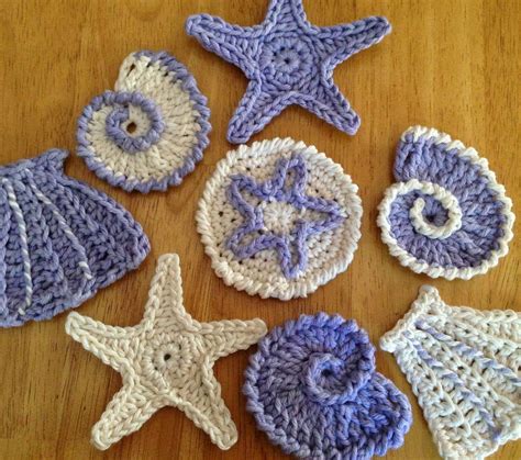 35 Amazing Crochet Seashell Applique Pattern Free