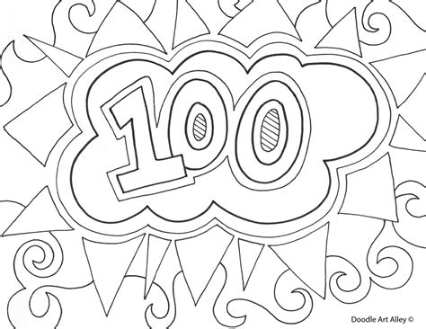 100th Day Of School Coloring Pages Free At Free