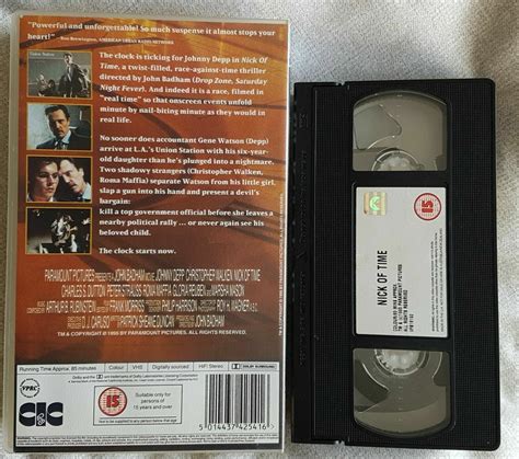 NICK OF TIME VHS BIG BOX Johnny Depp Christopher Walken Charles S Dutton EBay