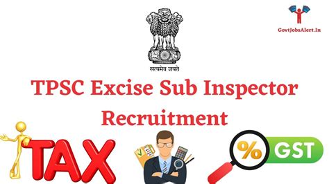 TPSC Excise Sub Inspector Recruitment 2022 Online Application Live