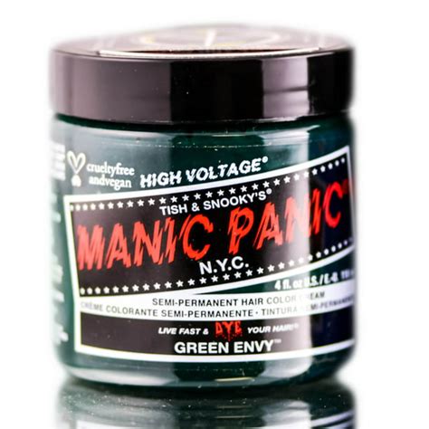 Manic Panic Semi Permanent Hair Color Cream Green Envy 4 Oz Walmart