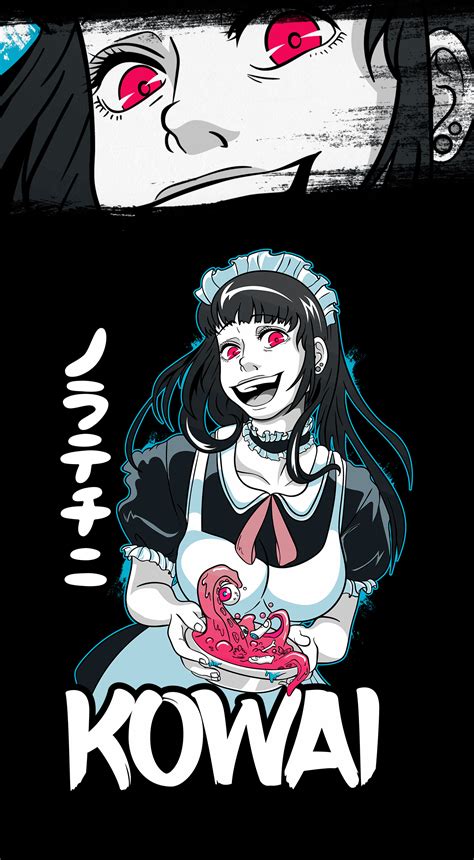 Creepy Anime Girl Horror For Otakus T Shirt On Behance