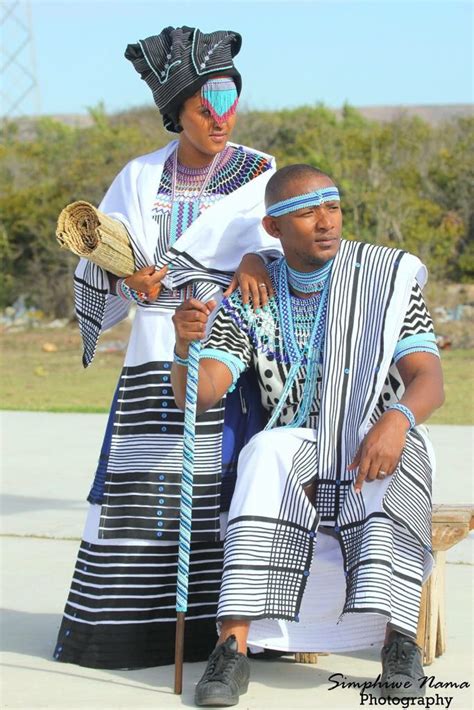xhosa bride and groom in traditional xhosa umbhaco xhosa attire african traditional wear