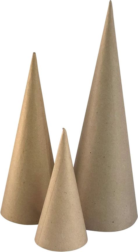 Paper Mache Craft Cones Variety Pack 3 Sizes 1375 X 5 10