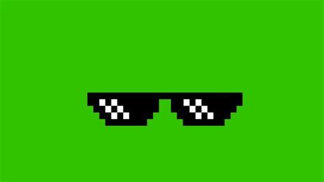 Thug Life Glasses Green Screen Download Mlg Glasses Png Giblrisbox