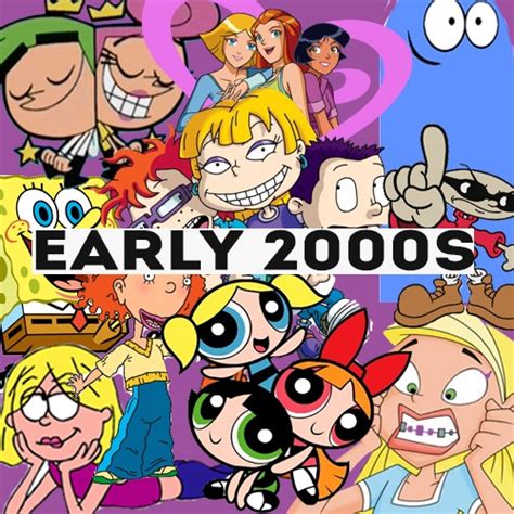 An index page listing western animation of the 2000s content. 8tracks radio | Early 2000's (17 songs) | free and music playlist