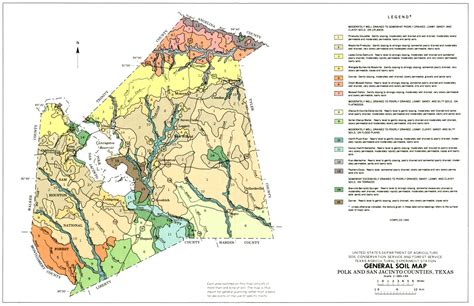General Soil Map Polk And San Jacinto Counties Texas Side 1 Of 1