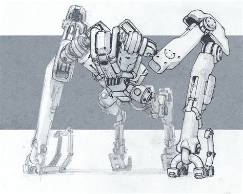 Mech Sketch Nikolay Georgiev Robot Concept Art Concept Art