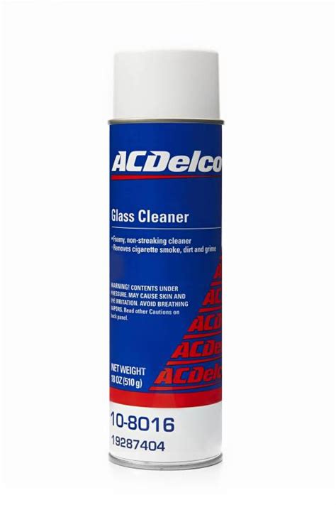 Acdelco 10 8077 Glass Cleaner 18 Oz Aerosol