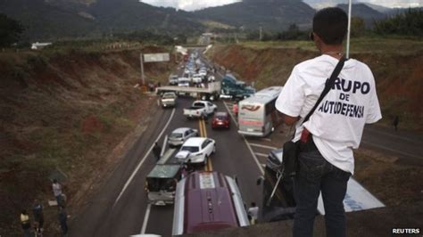 Mexico Vigilantes In Deadly Shoot Out In Michoacan Bbc News