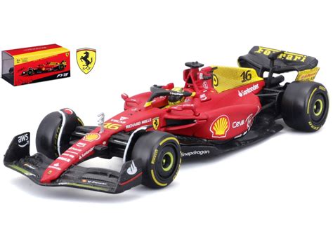 Ferrari F1 75 16 Charles Leclerc Formule 1 2022 Modelauto Met Helm In