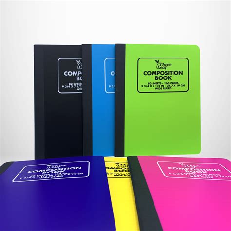 Wholesale Composition Notebook Poly Cover Assorted Colors Sku