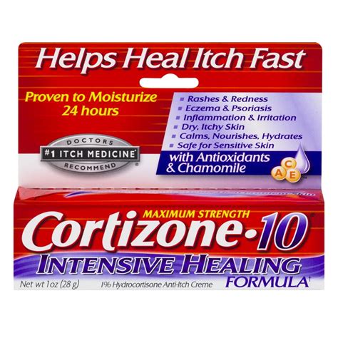 Cortizone 10 Maximum Strength Intensive Healing Formula Anti Itch Creme 1 Oz Walmart Canada