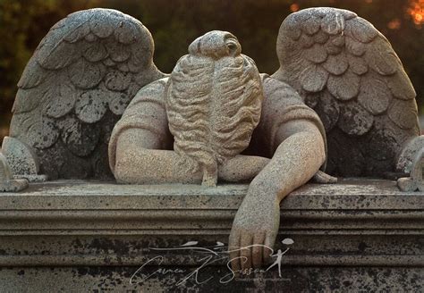 Weeping Angel Statue At Friendship Cemetery In Columbus Mississippi