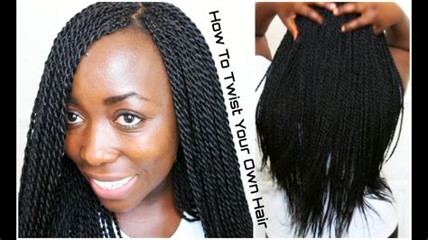 How To Senegalese Twist For Beginners On Your Own Hair Step By Step On Natural Hair Youtube