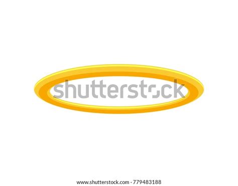 Golden Halo Angel Ring Isolated Vector Stock Vector Royalty Free