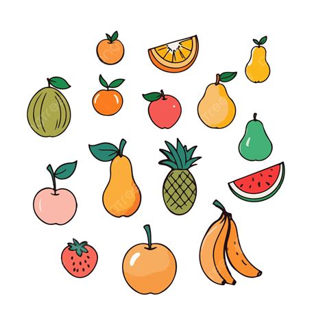 Fruits In Transparent Vector Fruit Fruits Fruit Forest Png And