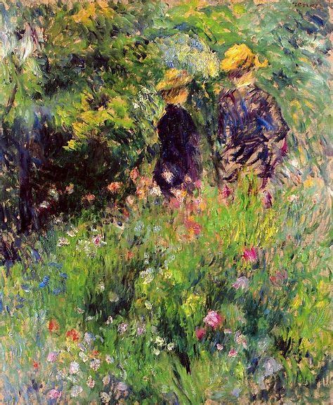 Conversation In A Rose Garden Pierre Auguste Renoir 1876 Renoir