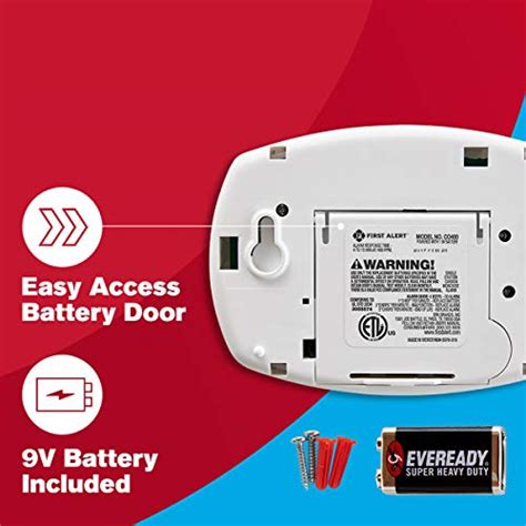 First Alert Co400 Carbon Monoxide Detector White Pack Of 1 Battery