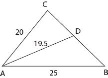 Area of triangle =, where b is the base and h is the height. geometry - find a length of a triangle having two known ...