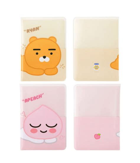 A Kakao Friends Clear Passport Case Luggage Carrier Travel Holder