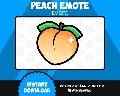 Peach Twitch Emote Peach Discord Emote Streamer Emotes Etsy Australia