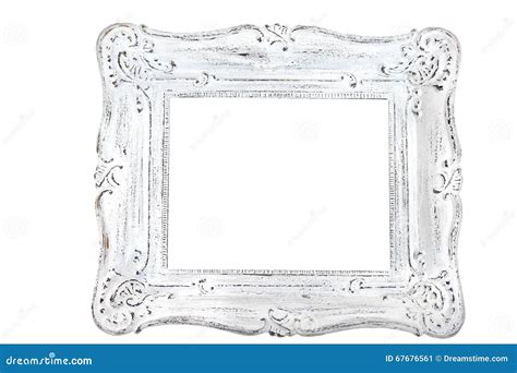 Shabby Chic Vintage Picture Frame Isolated Stock Image Image Of