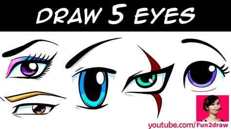 How To Draw 5 Eyes Art Drawing Tutorial Mei Yu Online Anime