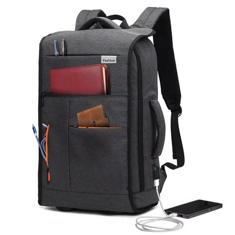 Slim Business Laptop Backpack Travel Bag Computer Bag With Usb Charging