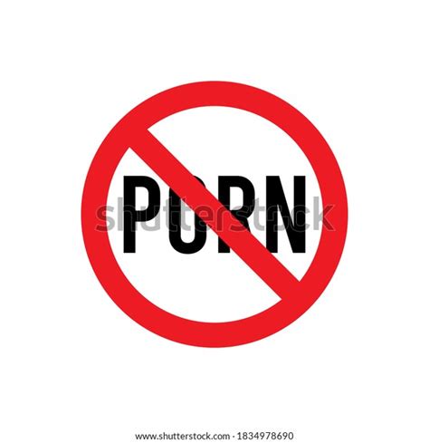 No Porn Icon Sex Theme Humanity Stock Vector Royalty Free 1834978690