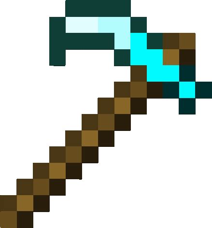 Download Minecraft Diamond Hoe PNG Image with No Background - PNGkey.com png image