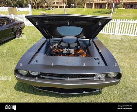 Dodge Challenger On Display At Concours Sun City South Africa Stock
