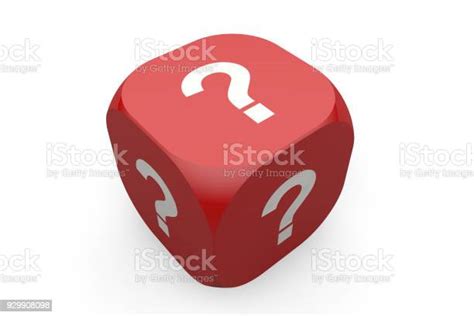 Question Mark On Red Dice Stock Photo Download Image Now Dice