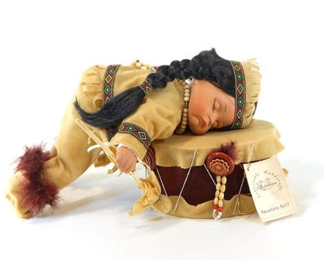 native american indian doll by fiftysixtyseventy on etsy 17 00 indian dolls native