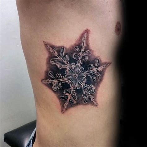 Snowflake Tattoo Designs For Men Ice Crystal Ink Ideas Snow