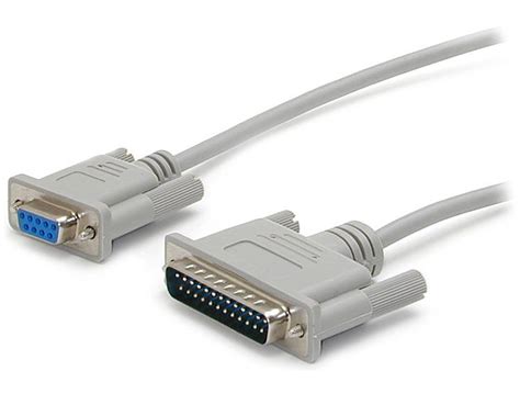 Null Modem Cable Cross Wired Serial Db9 Db25