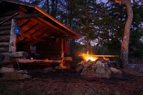 Camping In A Log Cabin Lean To In The Adirondacks Rcamping