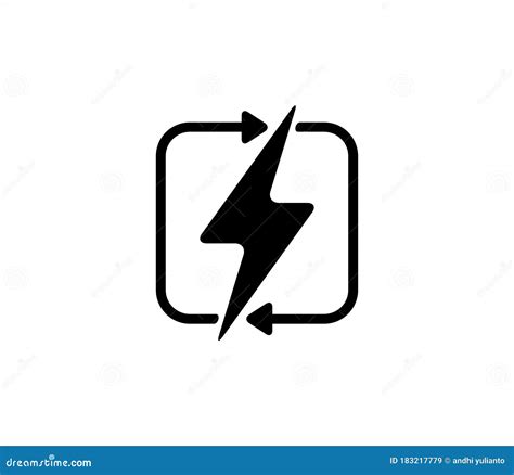 Renewable Electric Power Source Icon Sign Or Symbol Vector Design Stock